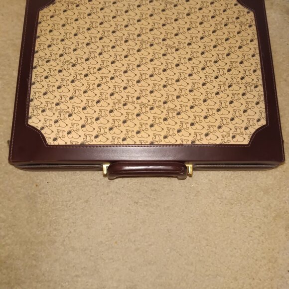 Snoopy Vintage Leather Attache (Briefcase) With Locks and Keys - RARE! - Picture 6 of 10